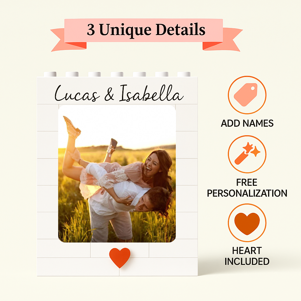 Personalized Couple Photo Block